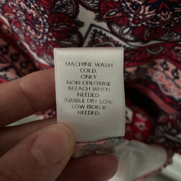 Westport-Large Petite Blouse Red, Pink, White - Picture 7 of 7